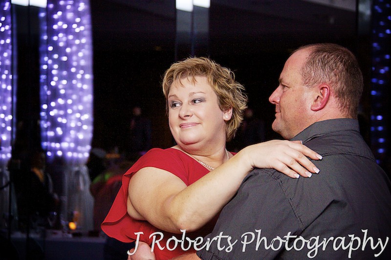 Bridesmaid and husband dancing - wedding photography sydney